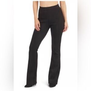 SPANX Black Women's faux suede flare pants